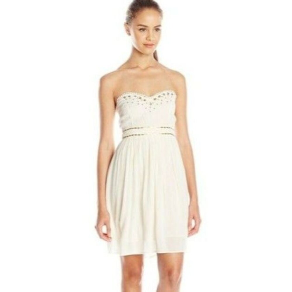 NEW O'NEILL Virtue Woven Ivory Tube Dress (Size S) MSRP $60